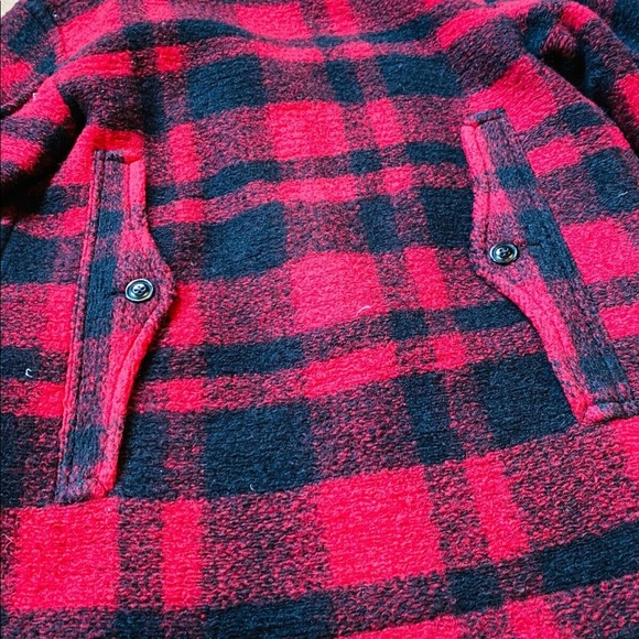 Ralph Lauren Denim Supply Men's Red Plaid Wool-blend  Buffalo Barn Jacket S/P - Picture 3 of 9